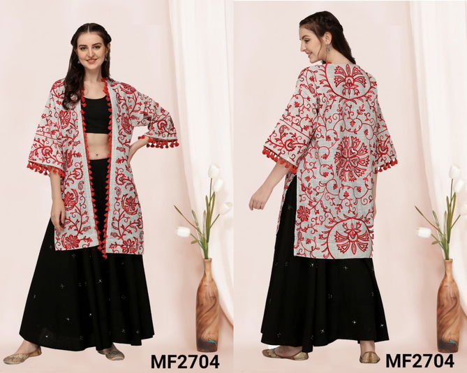 Mesmora Navrang 2 Navratri Special Girl Long Jacket Catalog